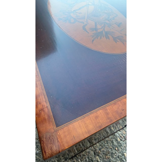 Pair of Early 20th Century Federal Revival Inlaid Marquetry Nightstands / Bedside Cabinets For Sale - Image 12 of 14