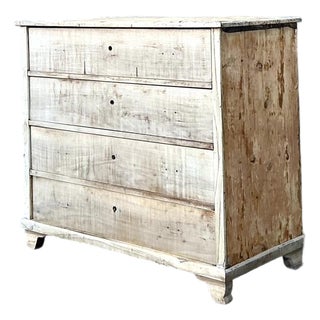 Vintage Bleached Biedermeier Chest of Drawers For Sale