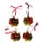Vintage European Blown Glass Christmas Ornaments Train Set 4 PCS For Sale