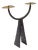 Brutalist Hand-Forged Iron Candleholder, 1960s For Sale