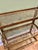 Metal Vintage Hollywood Regency Gilt Metal 3-Tier Wall Shelf With Towel Bar For Sale - Image 7 of 11
