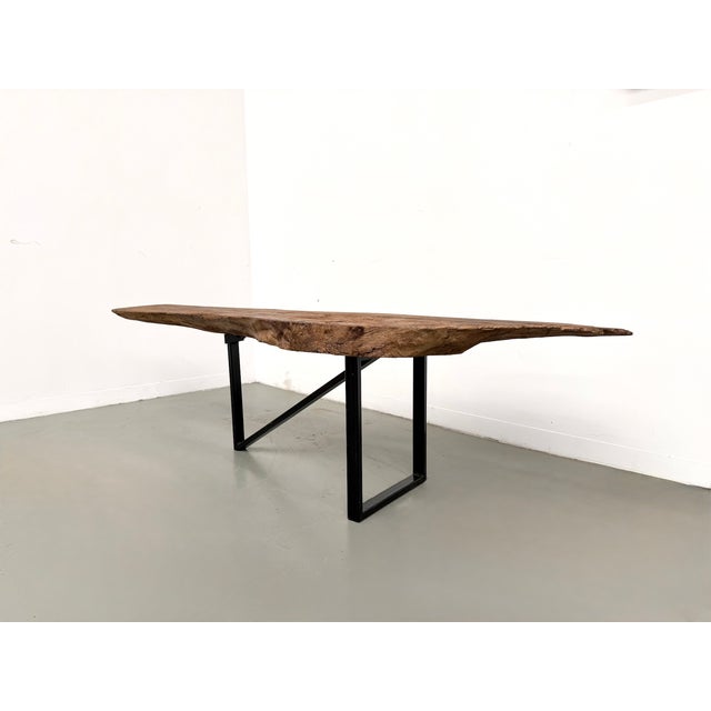 Brown Organic Coffee Table in Poplar, 1990s For Sale - Image 8 of 18