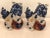 Vintage Blue and White Foo Dogs - a Pair For Sale - Image 4 of 11