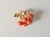 Traditional Vintage 14k Gold Momo Coral Cherry Branch Brooch, Japan, 1980s For Sale - Image 3 of 8