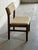 Vintage Danish Modern Teak Dining Chair With Neutral Upholstery For Sale - Image 4 of 7