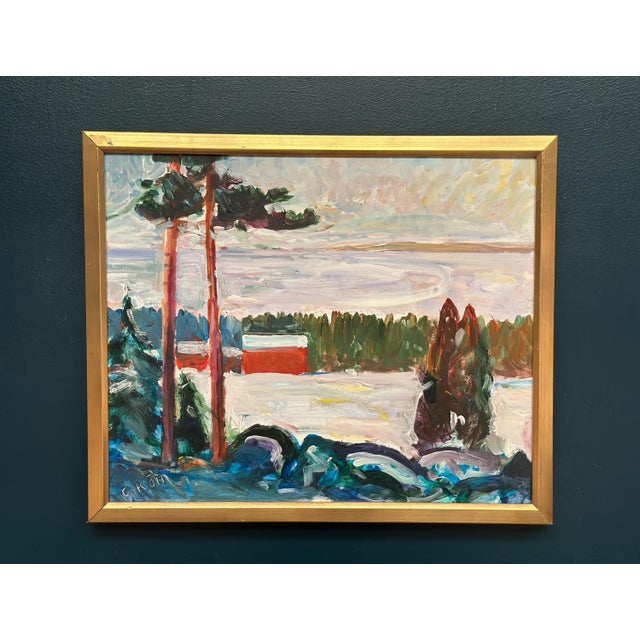 Carl Köhler, Landscape, 1960s, Oil on Panel, Framed For Sale - Image 16 of 16