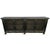 Vintage aged black finish solid wood sideboard with four doors featuring lattice cutout design. Large size for ample...