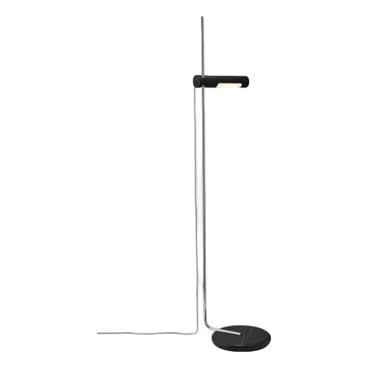 Black-Chrome Alola Floor Lamp by Angelo Mangiarotti for Karakter For Sale