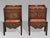Exceptional and Very Rare Pair of Mid 18th-Century George III Period Flamed Mahogany Tray-Top Bedside Commodes An...
