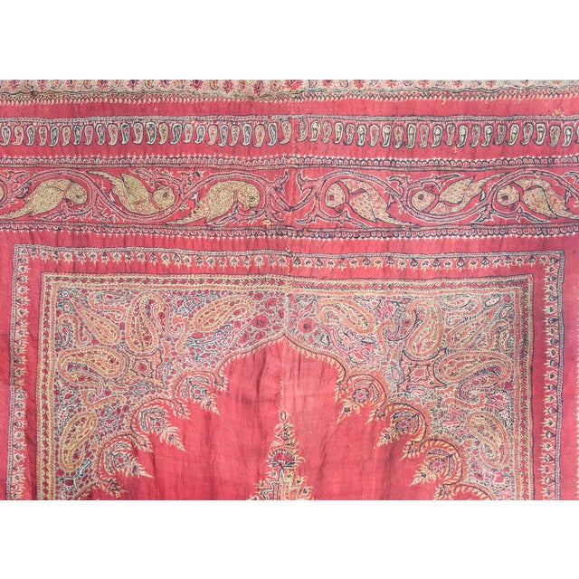 Late 19th Century Persian Kirman Suzani Rug For Sale - Image 9 of 15