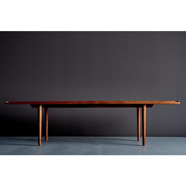 Teak Coffee Table with Sculpted Edge, Denmark, 1960s For Sale - Image 4 of 11