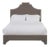 Nadine Queen Bedframe, Mushroom Velvet For Sale