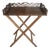 Vintage Mahogany Butlers Tray on Folding Stand For Sale
