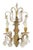 Metal Italian Brass and Crystal Two-Branch Wall Sconces, Pair For Sale - Image 7 of 8