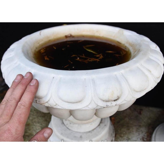 English Stone Garden Planters, Set of 2 For Sale - Image 6 of 8
