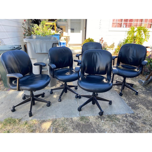 Vintage Herman Miller Conference Room Chairs Set of 5 Chairish