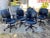 Animal Skin Vintage Herman Miller Conference Room Chairs - Set of 5 For Sale - Image 7 of 12