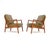Mid-Century Modern Vintage Danish Teak and Leather Lounge Chairs by Ole Wanscher for France & Søn, 1960, Set of 2 For Sale - Image 3 of 11