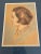 Mid Century Modern Female Framed Original Pastel Portrait For Sale - Image 4 of 12