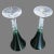 Late 20th Century Cristal d'Arques Green Noel Glasses - a Pair For Sale - Image 5 of 7