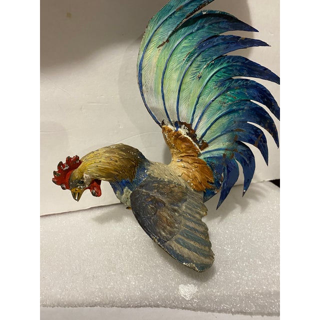 Vintage Metal Rooster Sculptures a Pair Chairish