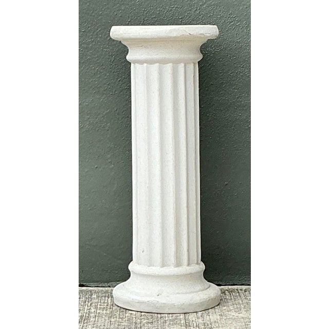 Late 20th Century Vintage Cast Concrete Column Pedestal For Sale - Image 5 of 12