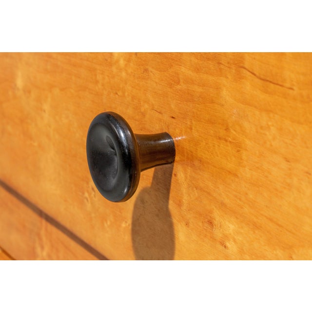 Brown Small French Wood 2-Door Cabinet with Side Leaf Top, 1970s For Sale - Image 8 of 9