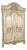 Ornate Hand-Painted Floral Carved Wardrobe For Sale