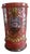 Red and Gold Screen-Printed Glass Pharmacy Jar, 1920 For Sale