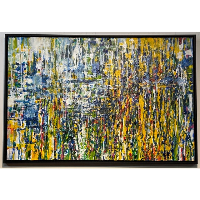 Mid-Century Modern Mid Century Modern Abstract Expressionist Painting by California Artist Carol Bernard 1960's For Sale - Image 3 of 7