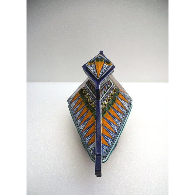 Ceramic Large Ceramic Renaissance Style Lidded Pot by Paolo Zoli Faenza, 1920s For Sale - Image 7 of 13