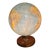 1957-1960 Illuminated Replogle Comprehensive Globe on Solid Walnut and Brass Base For Sale