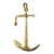 Early 20th Century Brass Diminutive Admiralty Anchor Memento Nautical Keepsake For Sale