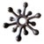 Sculptural Brutalist Multi-Arm Iron Candle Holder / Candelabra For Sale