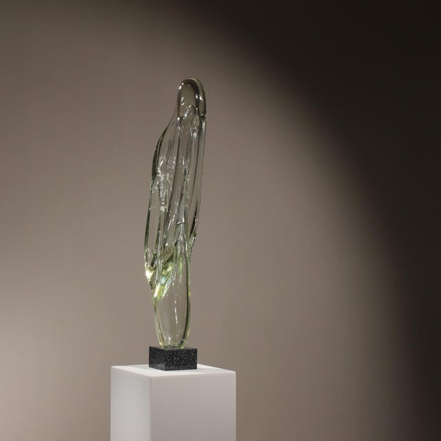 Eastern European Glass Caviersecha Sculpture, 1987 For Sale - Image 13 of 17