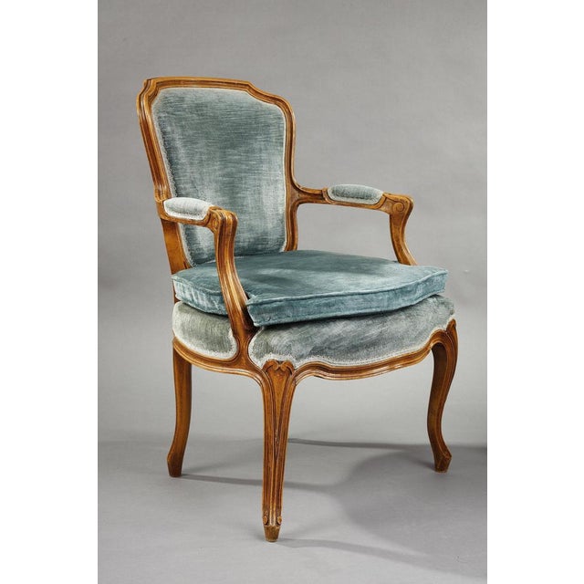 Late 19th Century 19th Century Louis XV Rococo Armchairs, 1880s, Set of 2 For Sale - Image 5 of 18