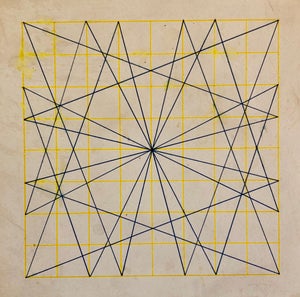 Alvin Dickstein, Untitled 1960s Abstract Geometric Expressionist New York Stable Gallery Drawing, c.1960s
