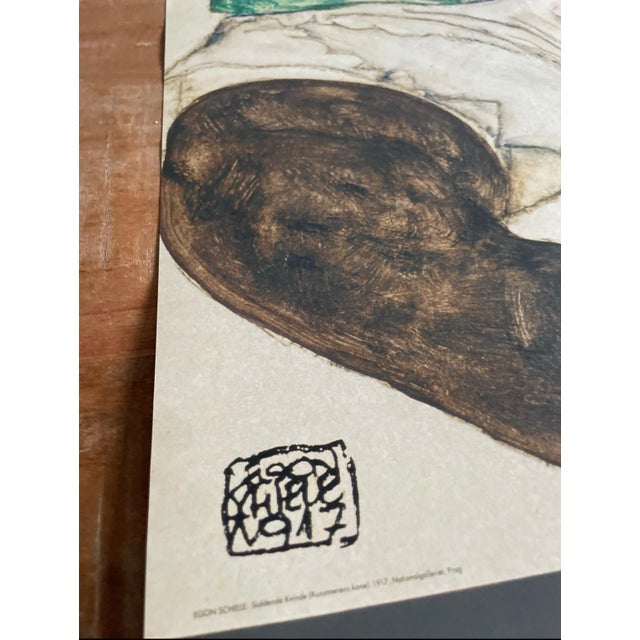 Early 21st Century Seated Woman (The Artist's Wife) Poster after Egon Schiele, 1971 For Sale - Image 5 of 9