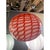 Red and White Sphere Pendant in Murano Style Glass by Simoeng For Sale - Image 9 of 9