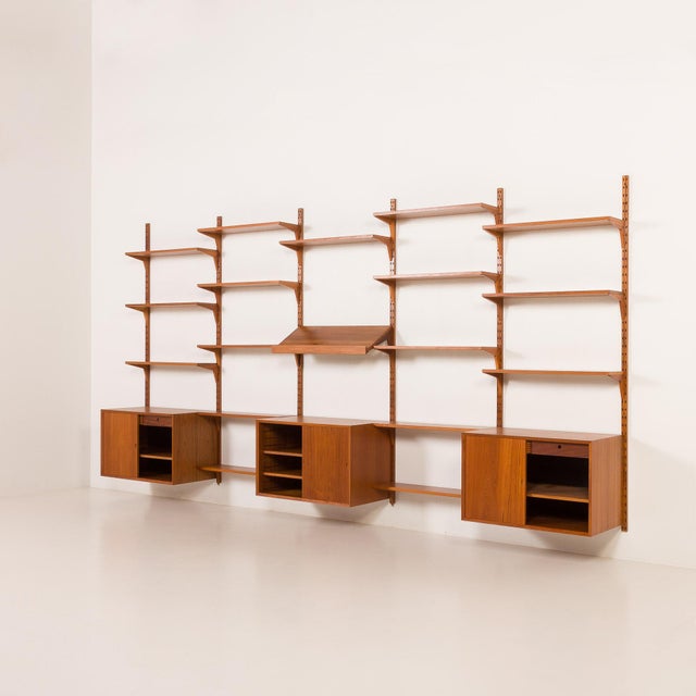 1960s Large Teak Wall Unit by Poul Cadovius for Cado, 1960s For Sale - Image 5 of 18