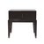 Contemporary Italian Nightstand in High Gloss Ebony Veneer from Kabinet For Sale - Image 3 of 4