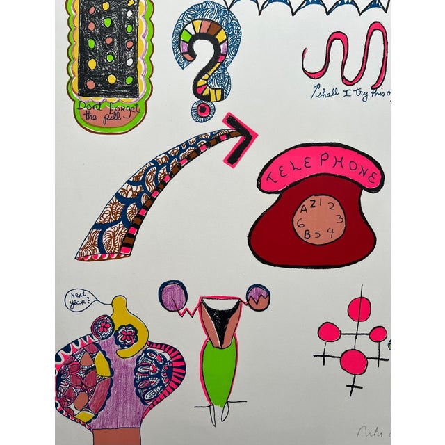 Niki de Saint Phalle, Pills, 1970s, Lithograph For Sale - Image 4 of 5