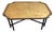 Kittinger Chinese Chippendale Faux Bamboo Tray Top Cocktail Table Gold Finish Top For Sale
