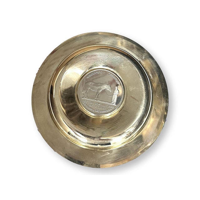 1982 British commemorative trinket dish honoring Sefton, the celebrated Army horse named Horse of the Year after surviving...