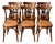 Vintage Bentwood Chairs with Black Lyre-Shaped Backrest, 1930s, Set of 6 For Sale