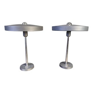 Vintage Desk Lamps by Louis Kalff, 1960s, Set of 2 For Sale