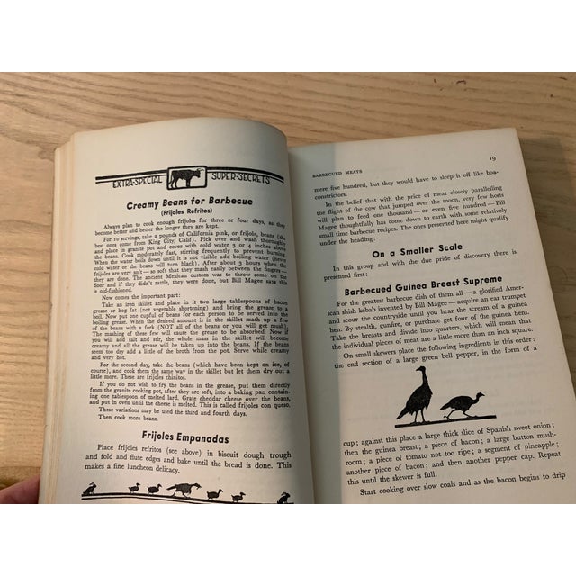 1949 Bill Magee's Western Barbecue Cookbook by Ed Ainsworth California Cowboy For Sale - Image 13 of 16
