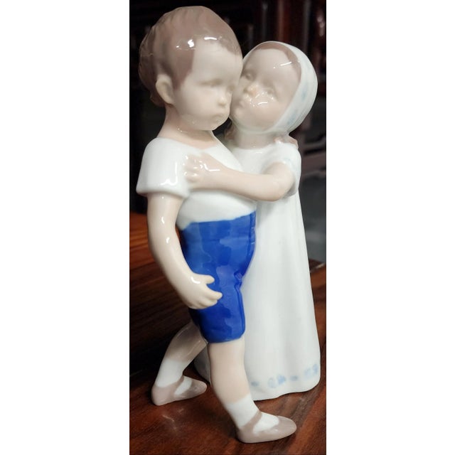 Bing & Grondahl Bing & Grondahl Danish Hand Painted Fine Porcelain Figurine For Sale - Image 4 of 11