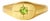 Peridot Starburst Engraved Signet Ring • Celestial Gemstone Statement Ring • August Birthstone Gift Us 7 For Sale