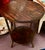 Mid-Century Modern Vintage Rosewood and Brass Finish Table Lamp With a Lower Gallery Shelf For Sale - Image 3 of 4